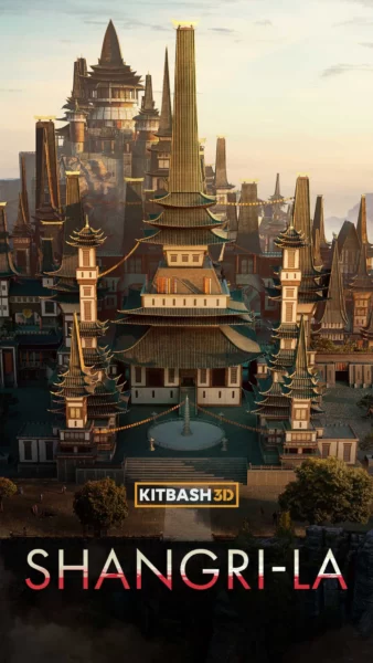 【Kitbash3D】ShangriLa 3D 建筑场景模型资产包