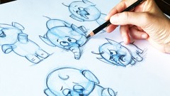【中英双字】Maria Avramova 绘制儿童卡通动物人物教程