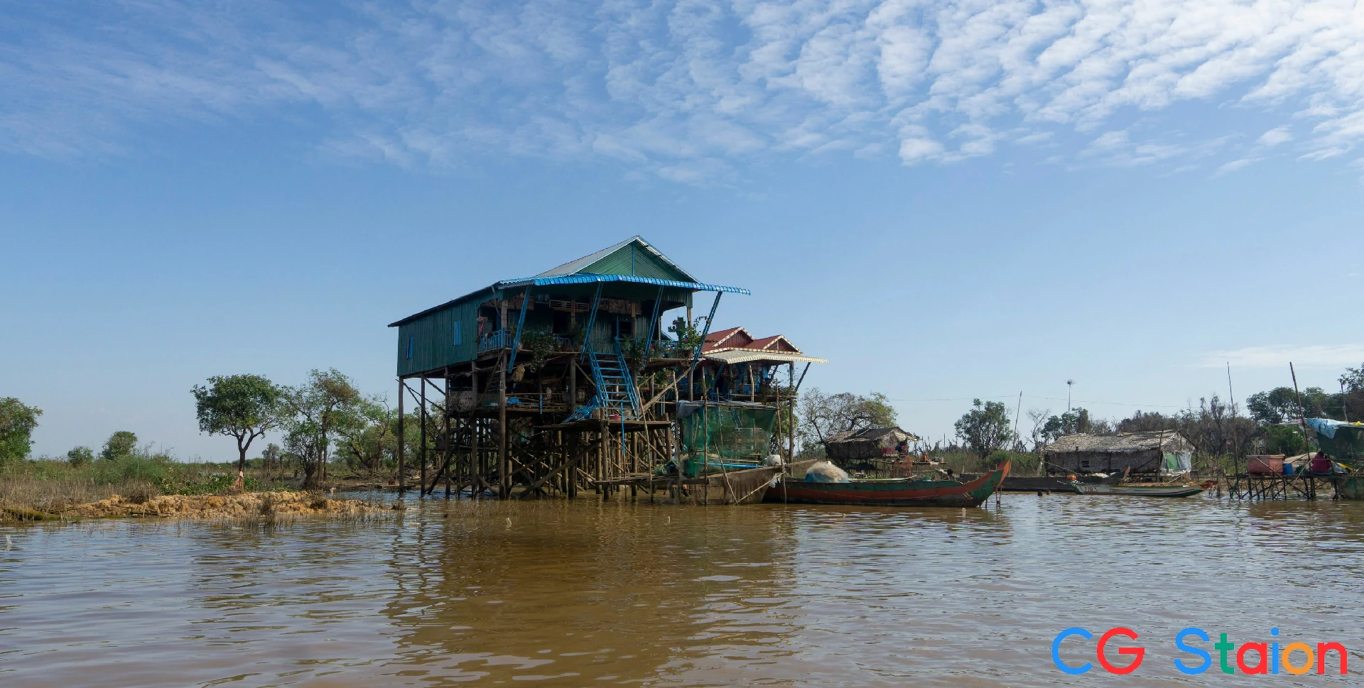 427张柬埔寨洞里萨湖漂浮的村庄高清参考图片8