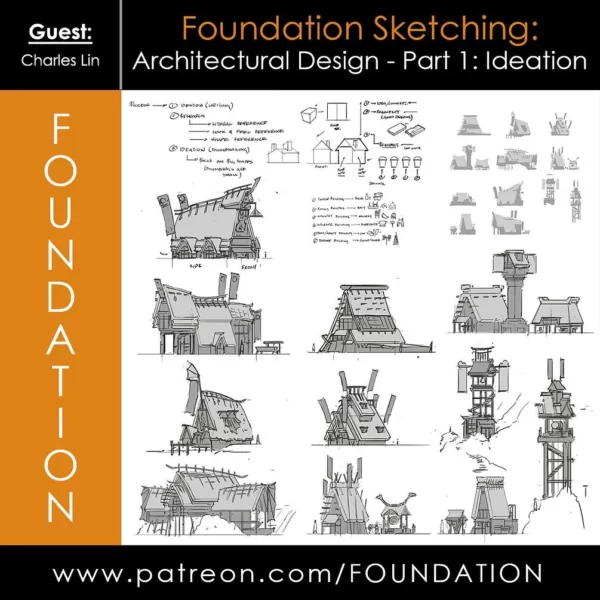 【中英双字】《Foundation Patreon》Charles Lin 的设计改进基础草图 – 建筑设计 Part 1