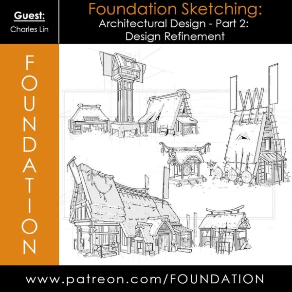 【中英双字】《Foundation Patreon》Charles Lin 的设计改进基础草图 – 建筑设计 Part 2