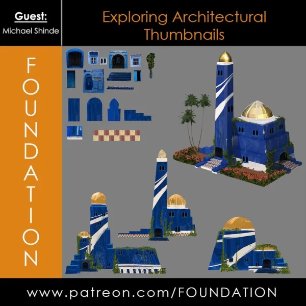 【中英双字】《Foundation Patreon》Michael Shinde 绘制建筑缩略图