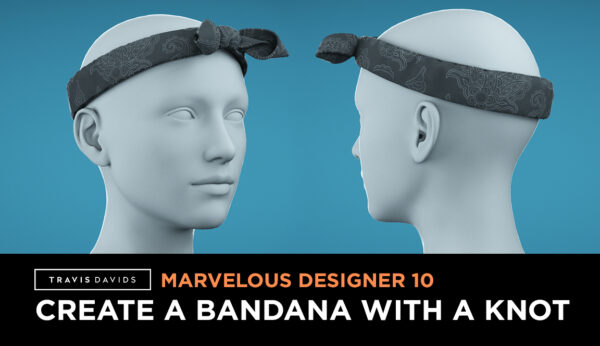 【中英双字】Travis Davids 的 Marvelous Designer 时装帽子制作【头巾】