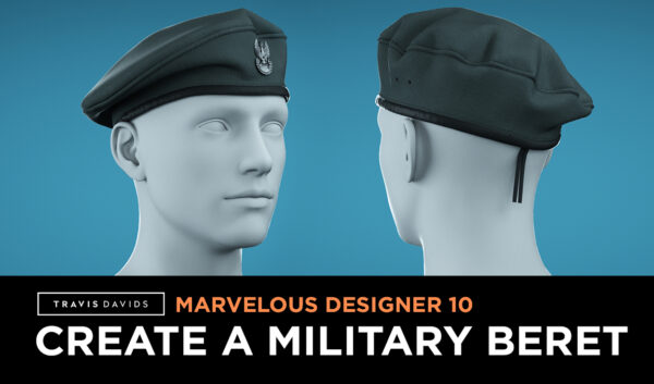 【中英双字】Travis Davids 的 Marvelous Designer 时装帽子制作【贝雷帽】