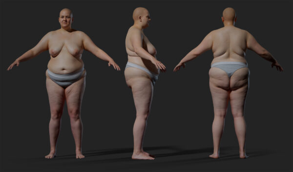 【3D Scanstore】Animation Ready Body Scan 女性 vol-04