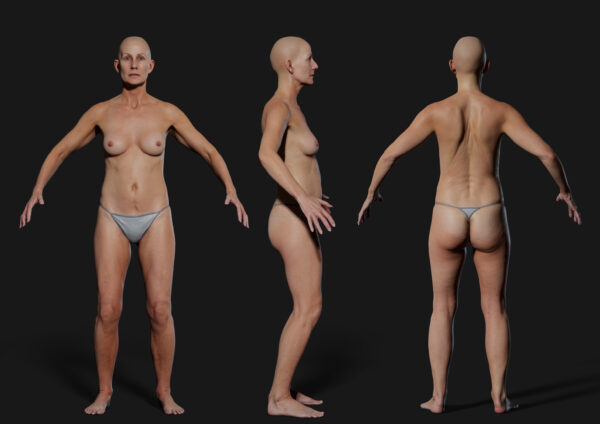 【3D Scanstore】Animation Ready Body Scan 女性 vol-06