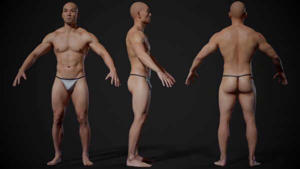 【3D Scanstore】Animation Ready Body Scan 男性 vol-02