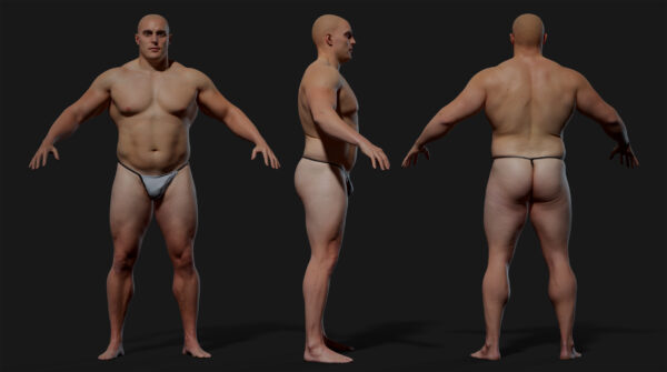 【3D Scanstore】Animation Ready Body Scan 男性 vol-03