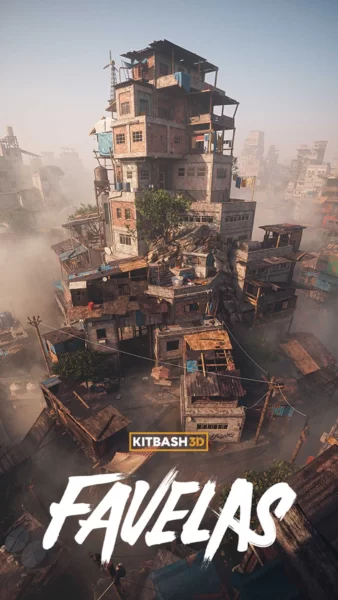 【Kitbash3D】Favelas 3D 建筑场景模型资产包