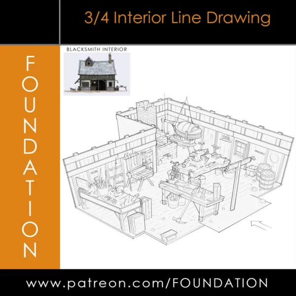 【中英双字】【Foundation Patreon】Matthew Zickery 布景设计研究与道具探索 Part 3：内线图