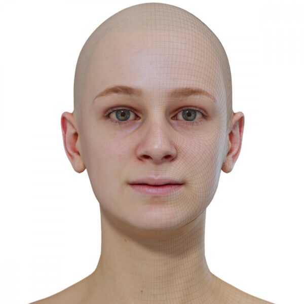 【3D Scanstore】Retopologised Head Scan 女性 vol-03