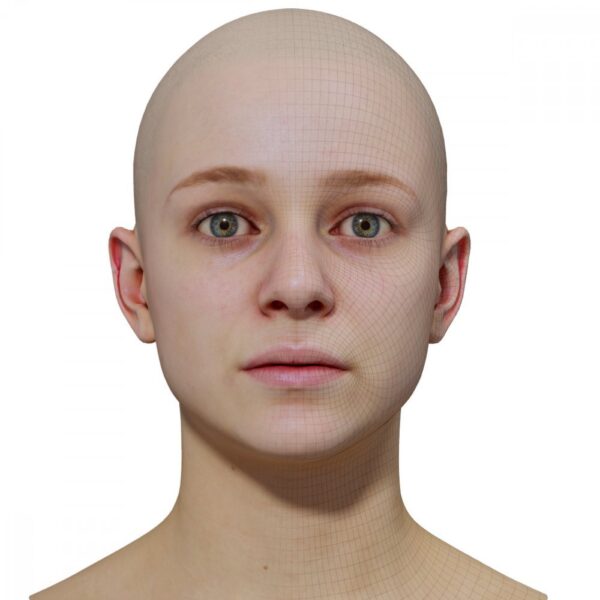 【3D Scanstore】Retopologised Head Scan 女性 vol-10
