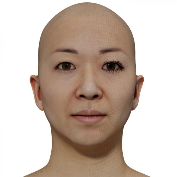 【3D Scanstore】Retopologised Head Scan 女性 vol-23