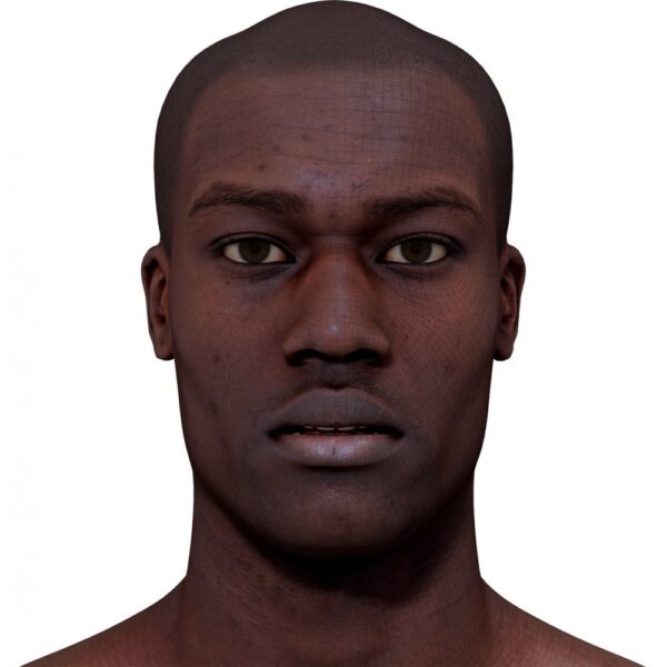 【3D Scanstore】Retopologised Head Scan 男性 vol-16