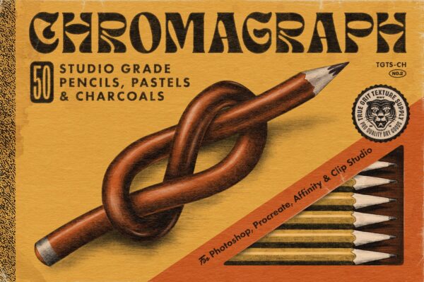 【2D画笔资产】【True Grit】Chromagraph Brush Pack