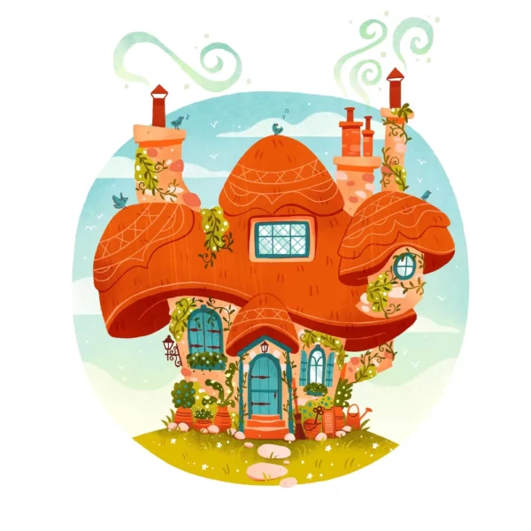 【中英双字】【Skill Share】Sarah Holliday 在 Procreate 中绘制房屋：描绘一个独特、富有想象力的家
