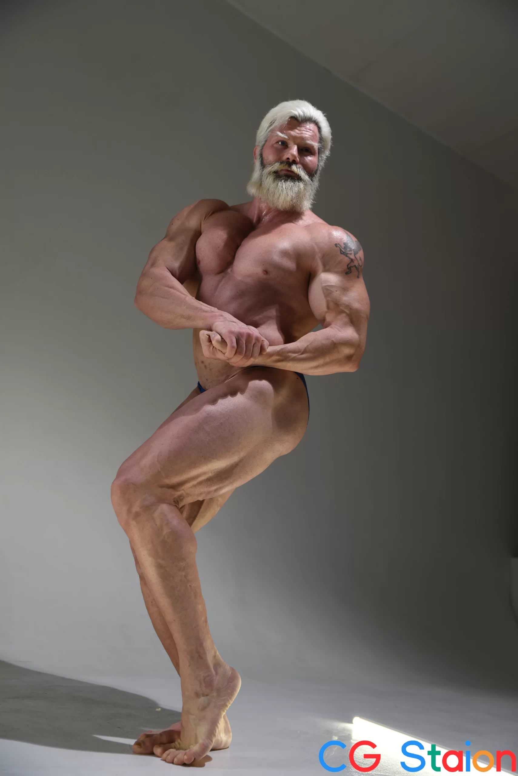 【高清参考图】517张男性健美肌肉姿态动作高清参考图片6