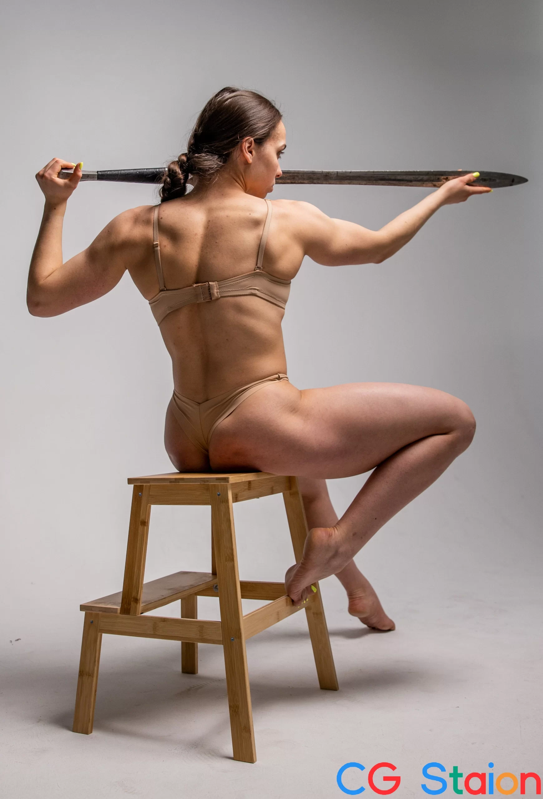 【高清参考图】703张女性发达肌肉姿态动作高清参考图片2