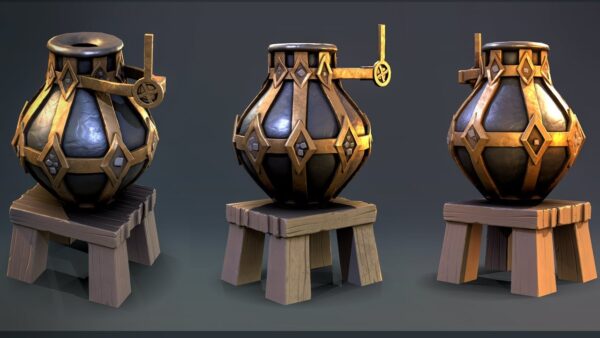 【无解说】【3D Extrude】制作风格化道具 Metal Pot